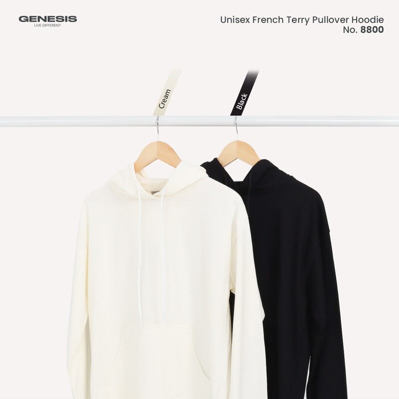 8800B - Unisex French Terry Pullover Hoodie (BY PACK-10 PCS)