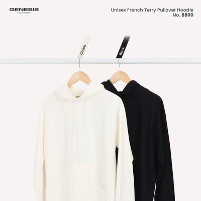 8800B - Unisex French Terry Pullover Hoodie (BY PACK-10 PCS)