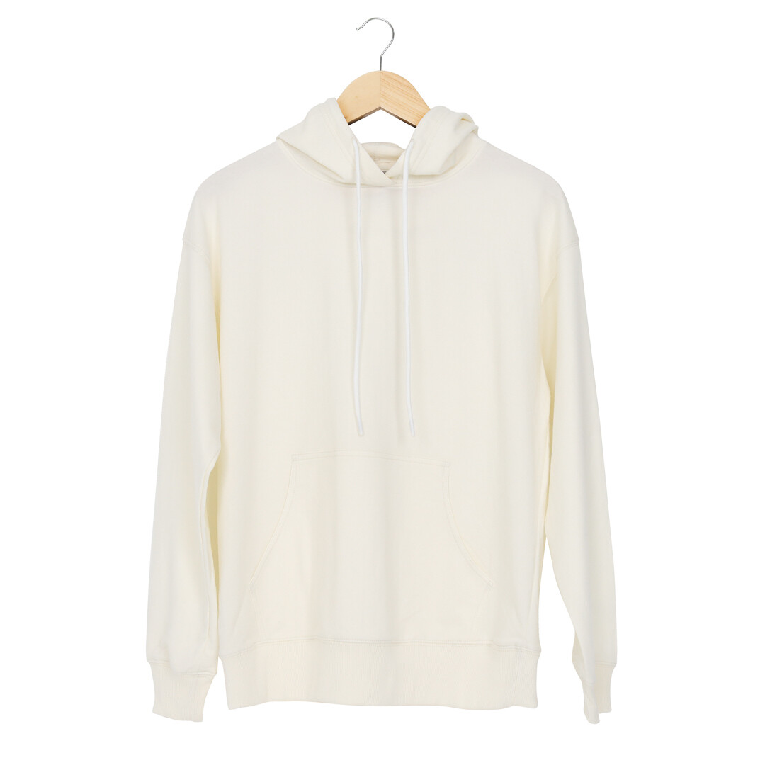 8800B - Unisex French Terry Pullover Hoodie (BY PACK-10 PCS), COLOR: Cream, SIZE: S