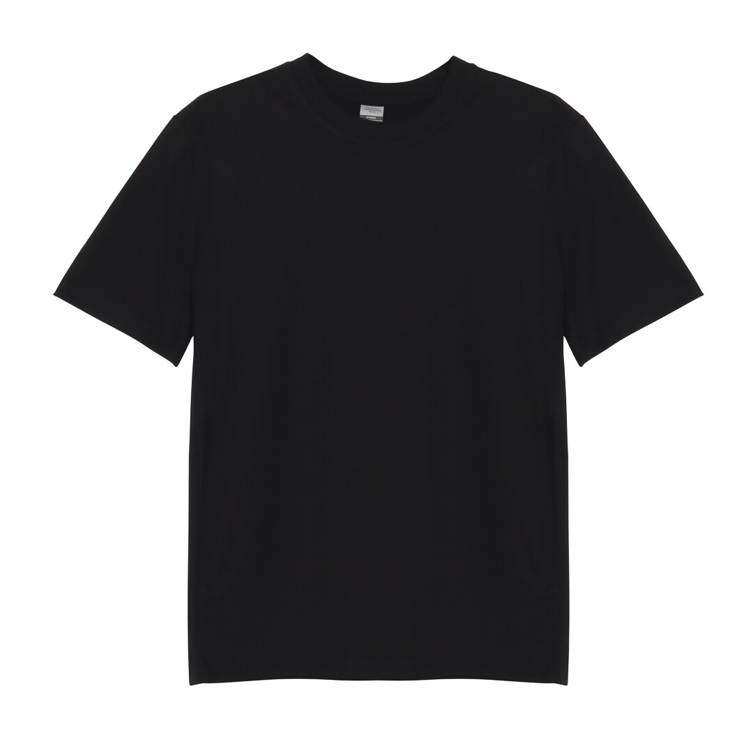 5700B - Unisex Soft Hybrid Cotton Tee (BY PACK-10 PCS), COLOR: Black, SIZE: S