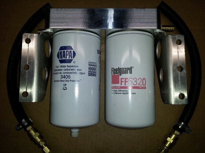BILLET DUAL FILTER HOUSING KIT 5MICRON