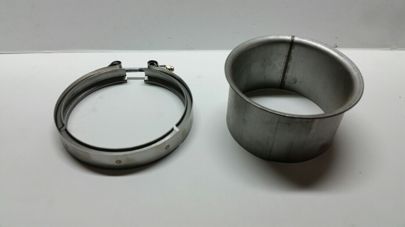 S400 Weld on Flange and Clamp - Downpipe