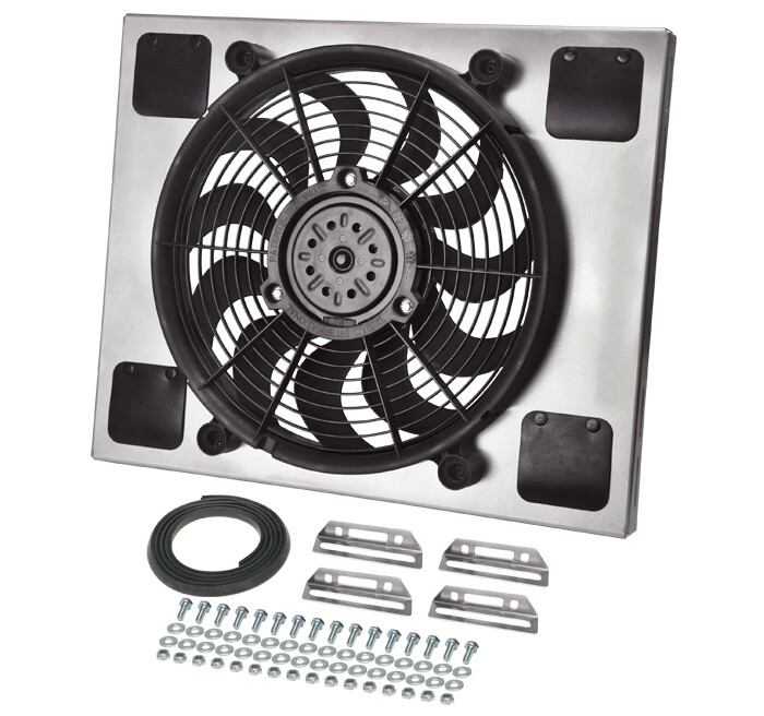 RAD Fan/Aluminum Shroud Assembly - Derale 16820