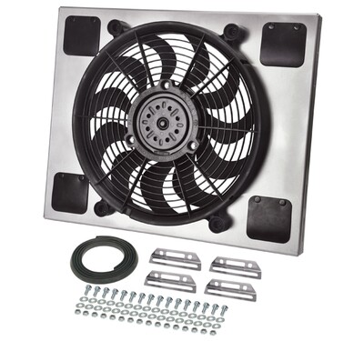 RAD Fan/Aluminum Shroud Assembly - Derale 16820