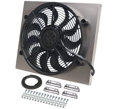 RAD Fan/Aluminum Shroud Assembly - Derale 16821
