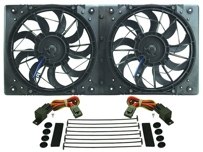 High Output Rad Dual Fan Assembly - Derale 16812