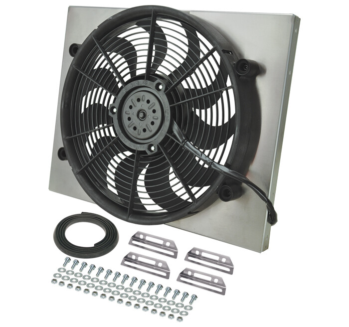 RAD Fan/Aluminum Shroud Assembly - Derale 16823