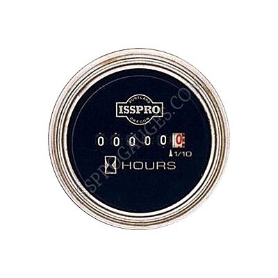 GAUGE HOURMETER 10-80 VDC STAINLESS - R8862HV