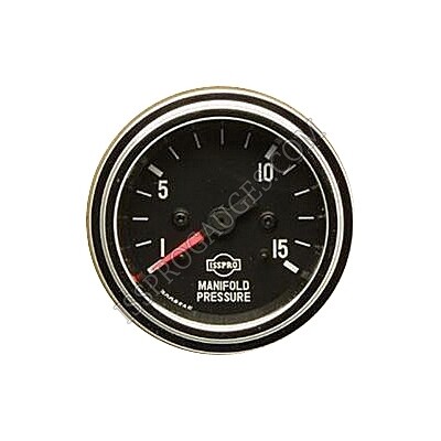 Classic - GAUGE MECH MANIFOLD 1-15 PSI RED PTR CHR - R8711R