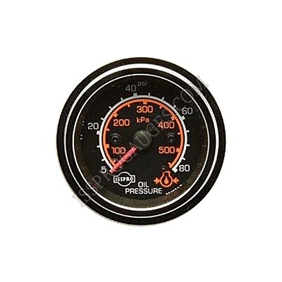 Classic - GAUGE MECH E/M OIL 5-80 PSI CHR - R9700