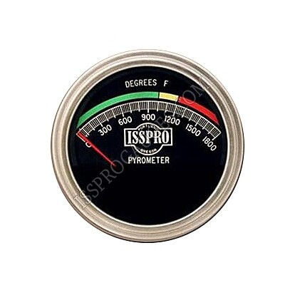 PYROMETER 3&quot; 1800 F COLORED DIAL SATIN CHR - R604I