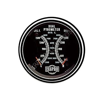 PYROMETER 3&quot; DUAL 300-1500 F CHR - R624P