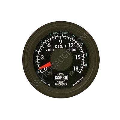 PYROMETER 2 1/16&quot; F/S 1800 F - R607