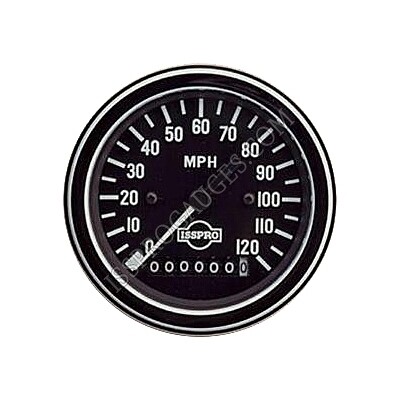 SPEEDO 3 3/8&quot; 120 MPH PROG W/ODO CHR - R8482C