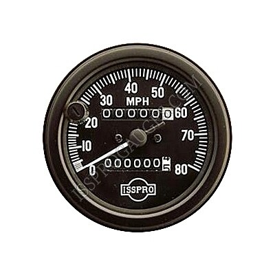 SPEEDO 3 3/8&quot; MECH 80 MPH W/ODO &amp; TRIP - R8492