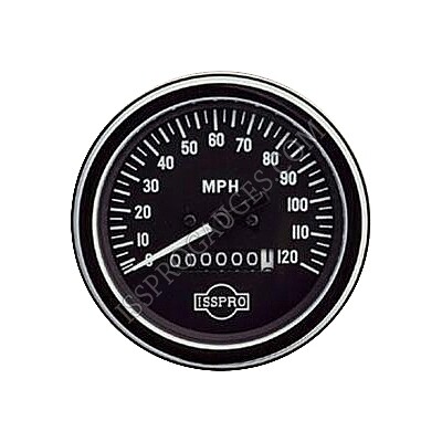 SPEEDO 3 3/8&quot; MECH 120 MPH W/ODO CHR - R8440