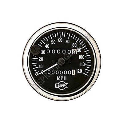 SPEEDO 3 3/8&quot; MECH 120 MPH W/ODO &amp; TRIP CHR - R8494