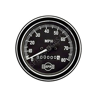 SPEEDO 3 3/8&quot; MECH 80 MPH W/ODO CHR - R8498