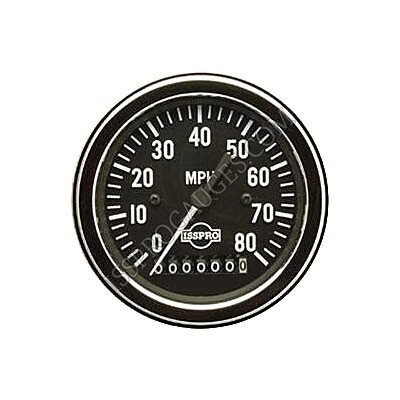 SPEEDO 3 3/8&quot; MPU 80 MPH W/ODO CHR - R8480MC