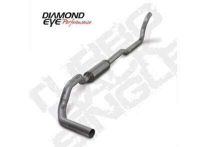 Diamond Eye K4209A 4&quot; Aluminized Turbo Back With Muffler for 2x4