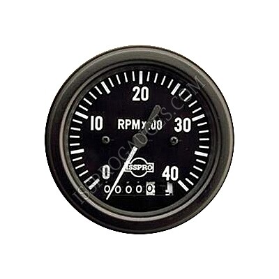 TACH 3 3/8&quot; 4K IGNITION W/HOURS - R85085