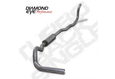 Diamond Eye K4211A  4&quot; Aluminized Turbo Back With Muffler - 4x4