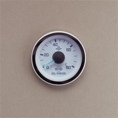 EVM 2 1/16&quot; ELEC OIL 0-80 PSI CHR - R6720
