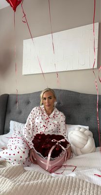 Red Rose Heart Hat Box With Cherries 🌹❤️