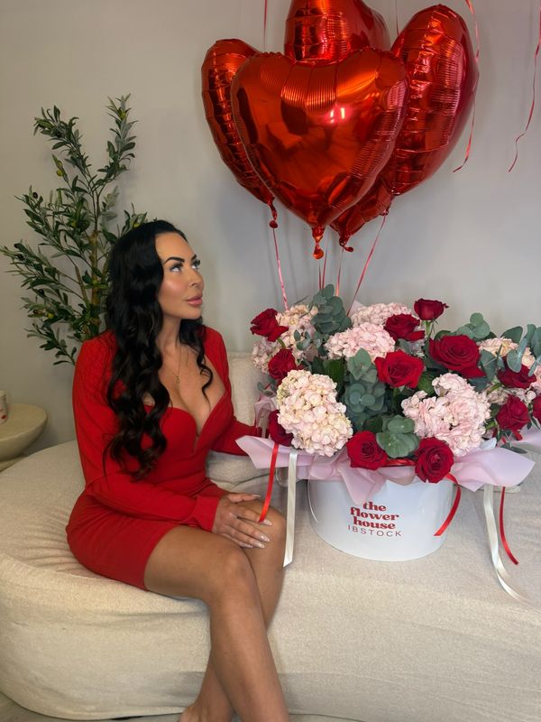 BOUJEE Hatbox - Roses And Hydrangeas 🧺 🌸❤️