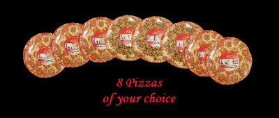 8 Pack of Pizzas