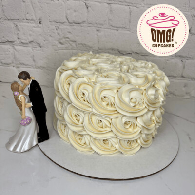 Wedding Rosette Cake