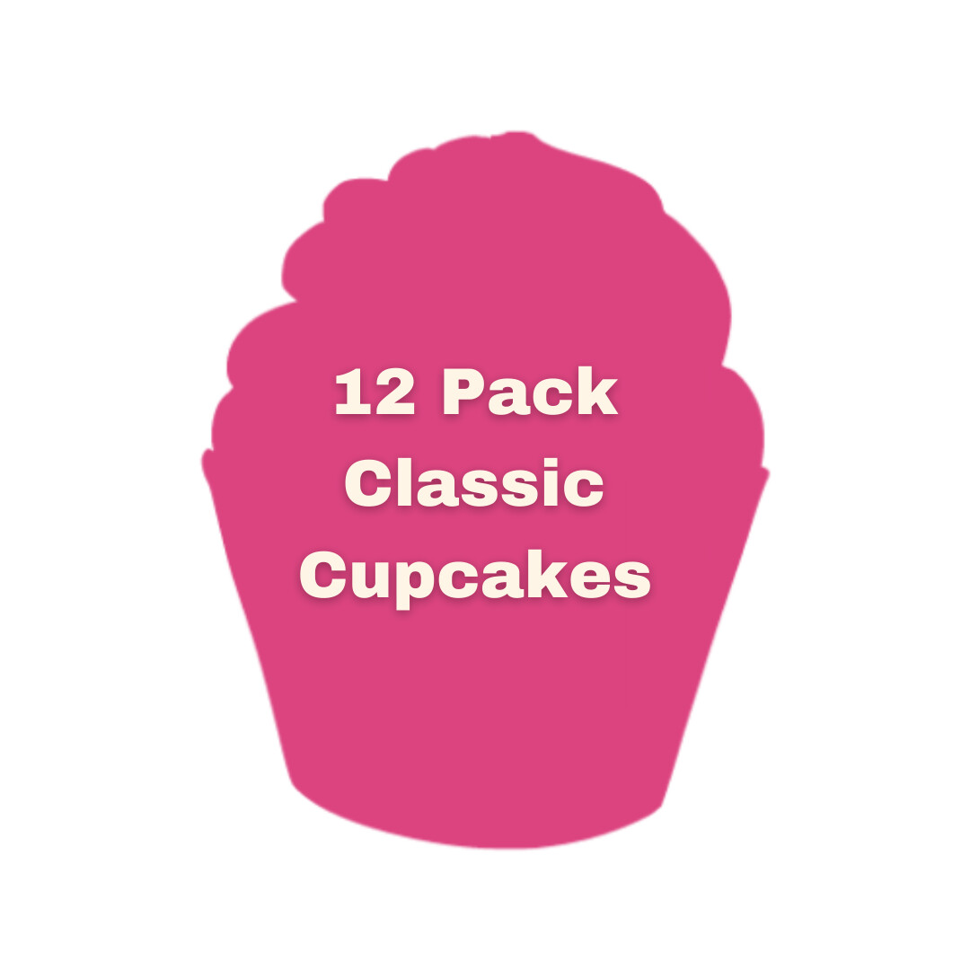 12 Pack Classic Cupcakes  You Pick