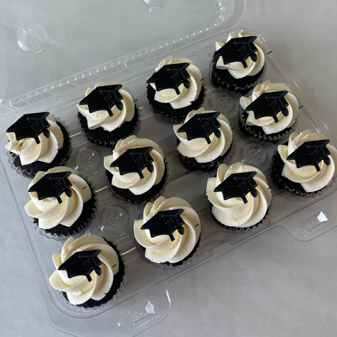 Grad - Custom Colored MINI Grad OMG! Cupcakes (12 pack)