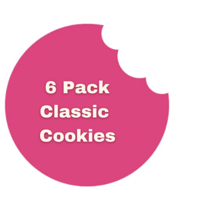 6 Pack Classic Cookies