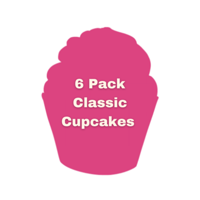6 Pack Classic Cupcakes You Pick