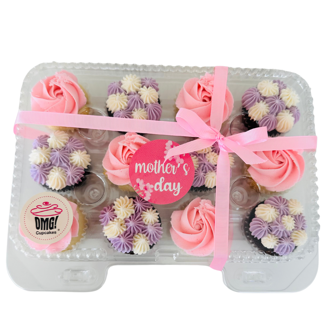 Mother's Day 12 Pack Mini Cupcakes *Available GF, GF/DF, Vegan