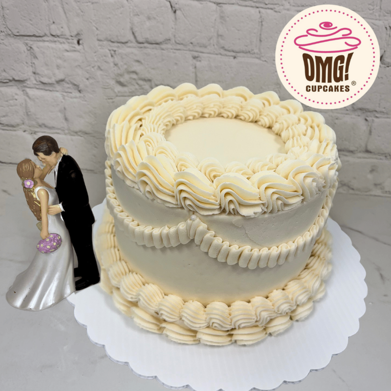 Wedding Vintage Ruffle Cake