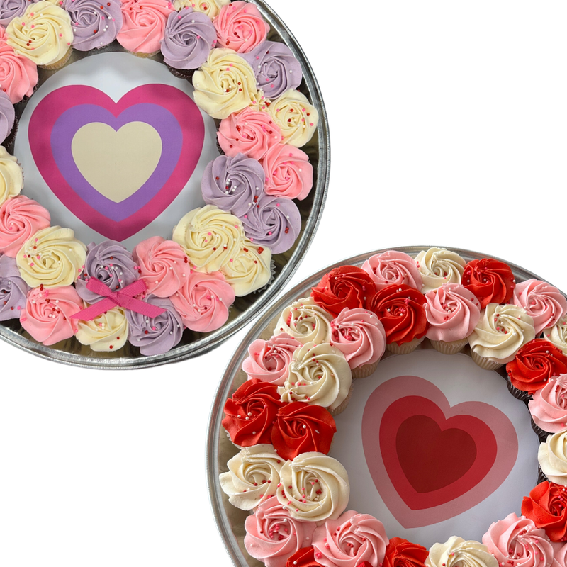 Valentine's Day Cupcake Wreath