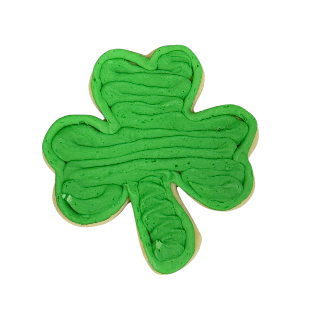 Single Shamrock Sugar Cookies