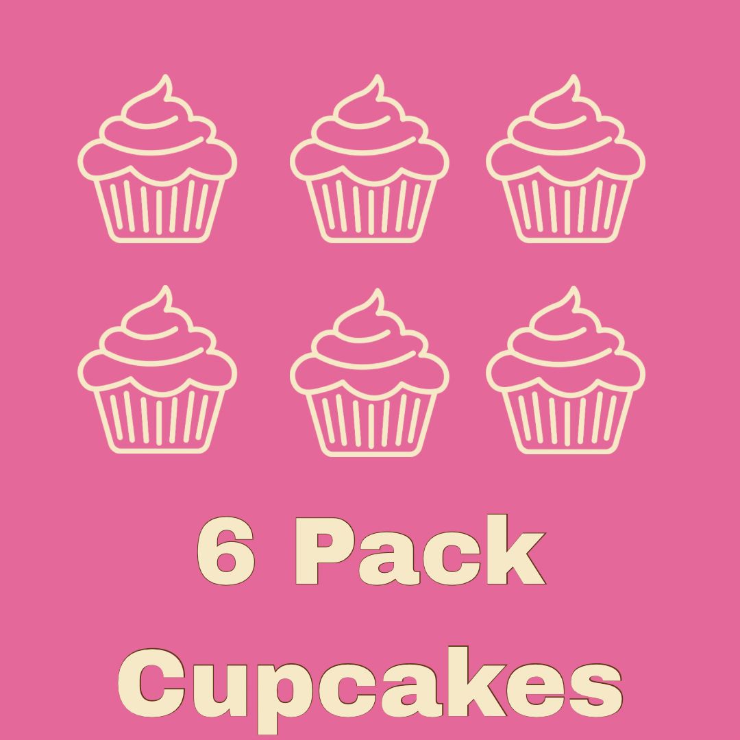 6 Pack Classic Cupcakes  You Pick