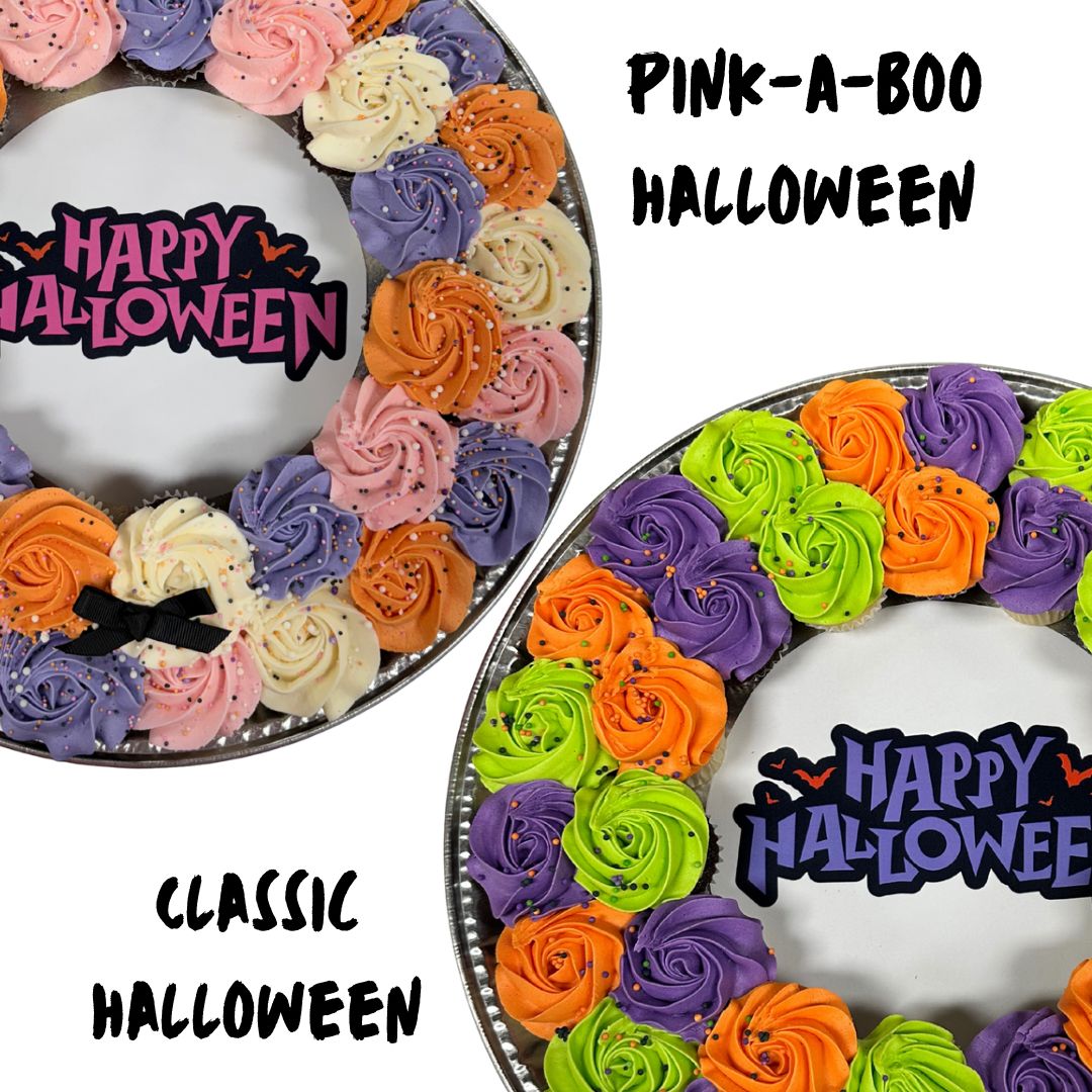 Halloween Mini Cupcake Wreath