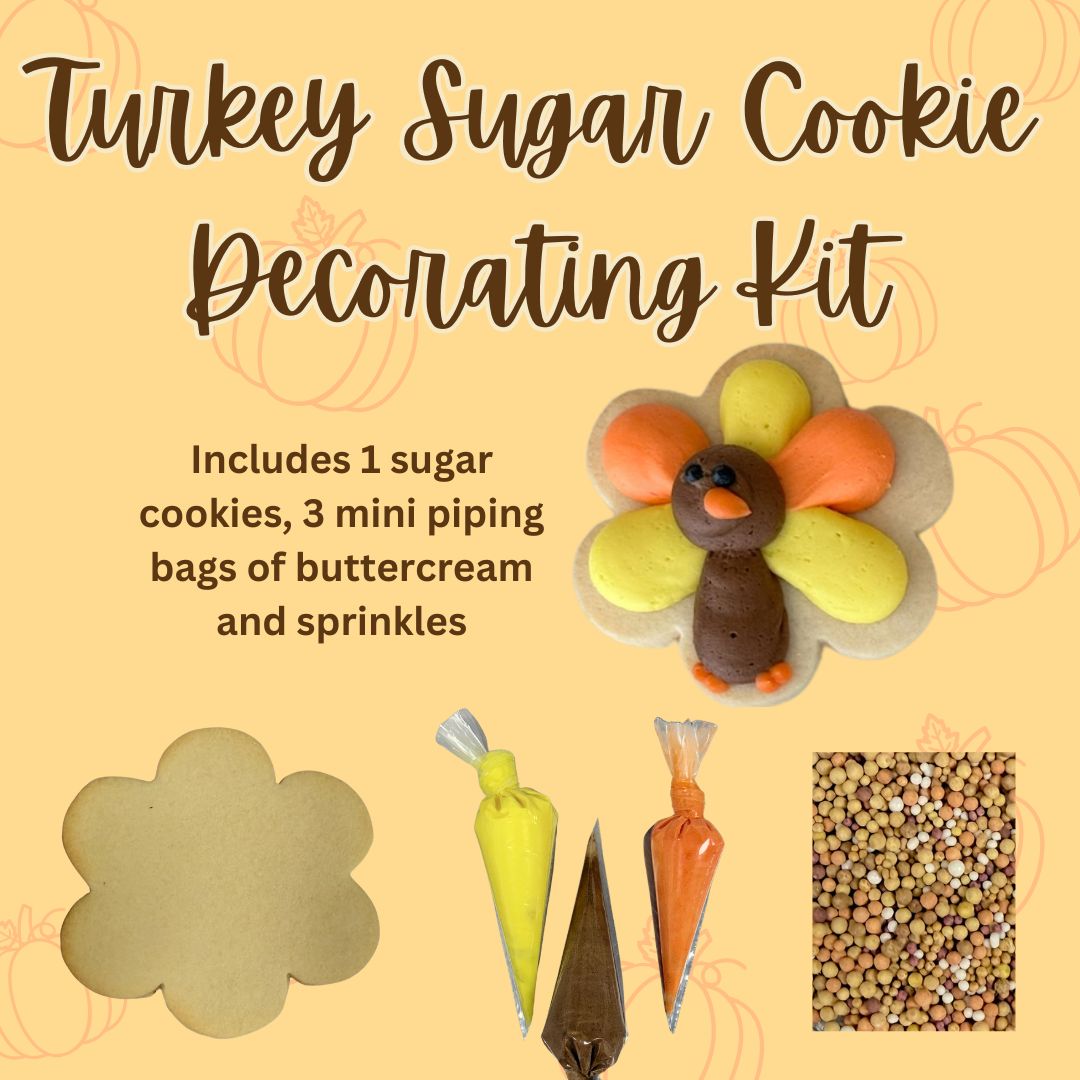 Sugar Cookie Decorating Kit - Single Turkey