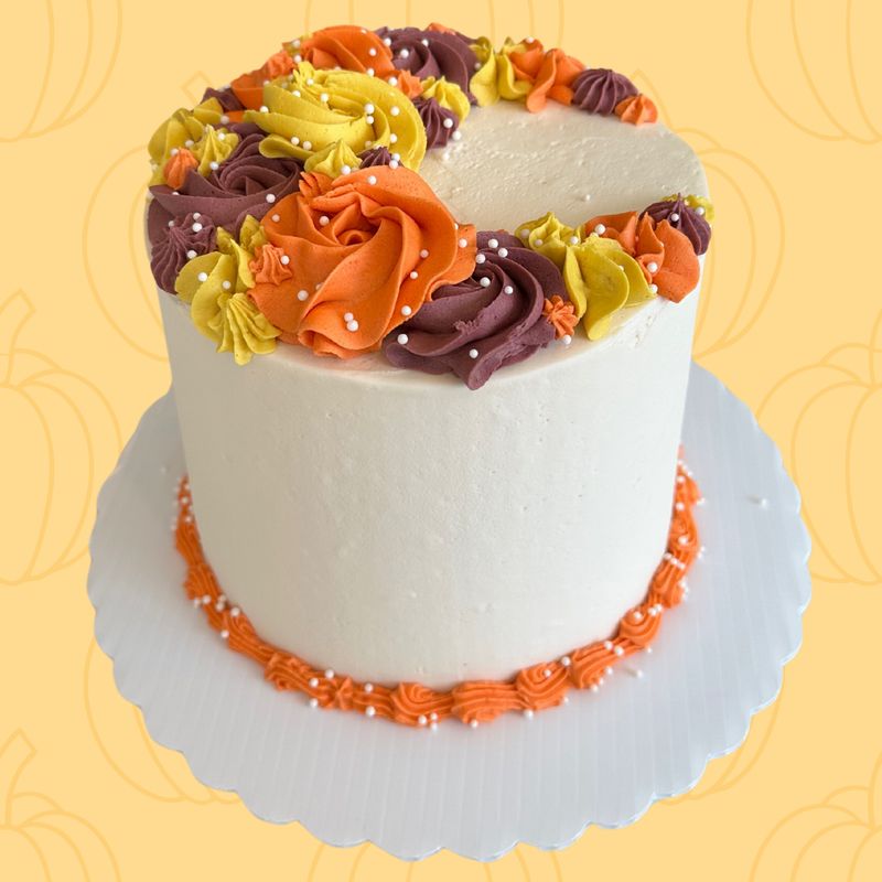 Thanksgiving Half Moon Cake