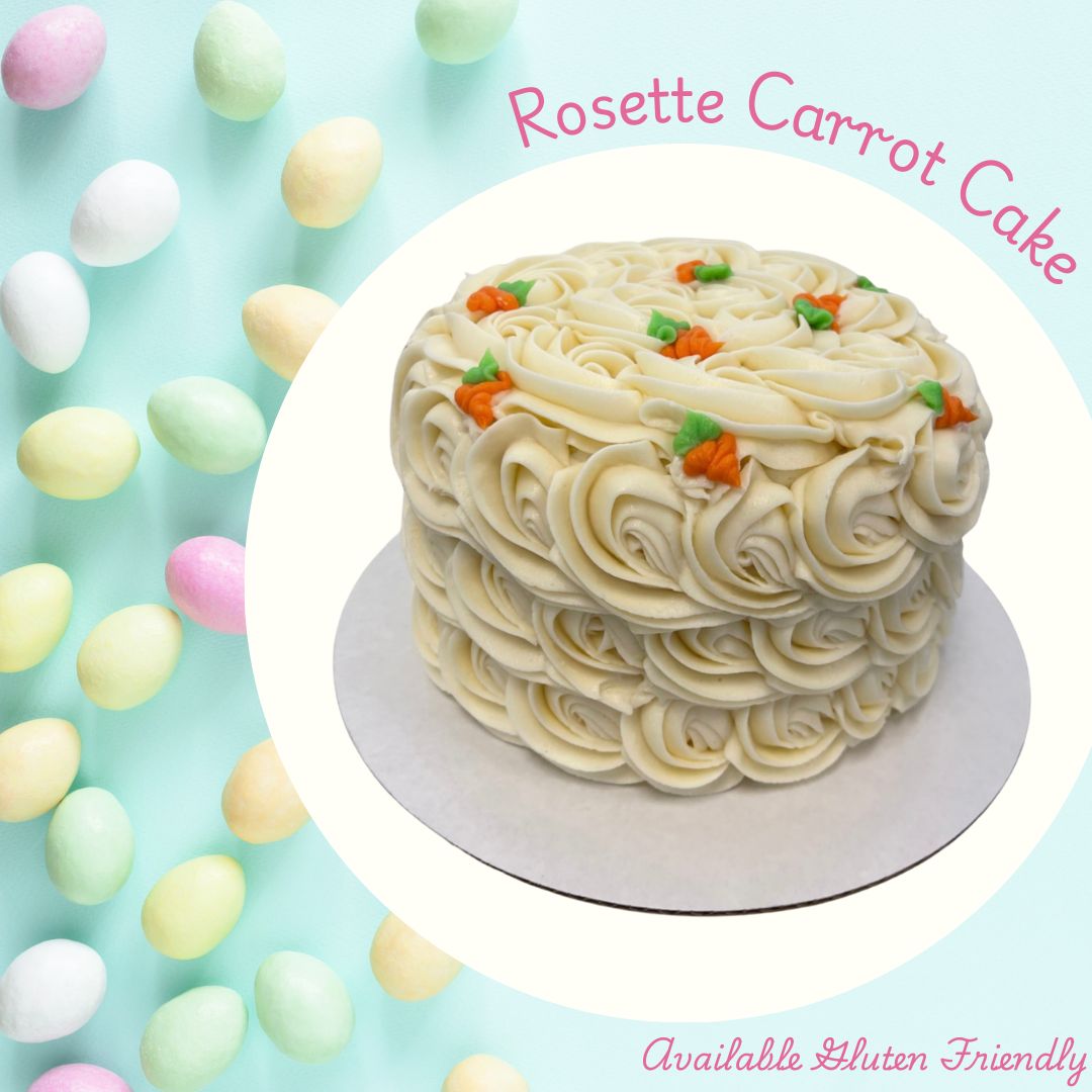 Easter Rosette Carrot Cake *Also Available GF