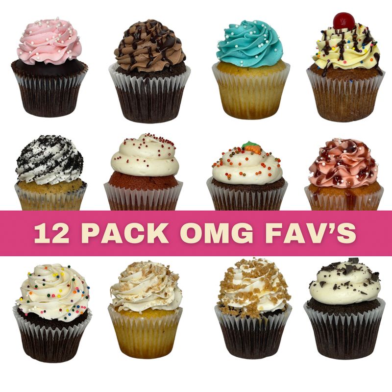 12 Pack Classic Cupcakes OMG! Fav's 12 Pack Classic Cupcakes OMG! Fav's
