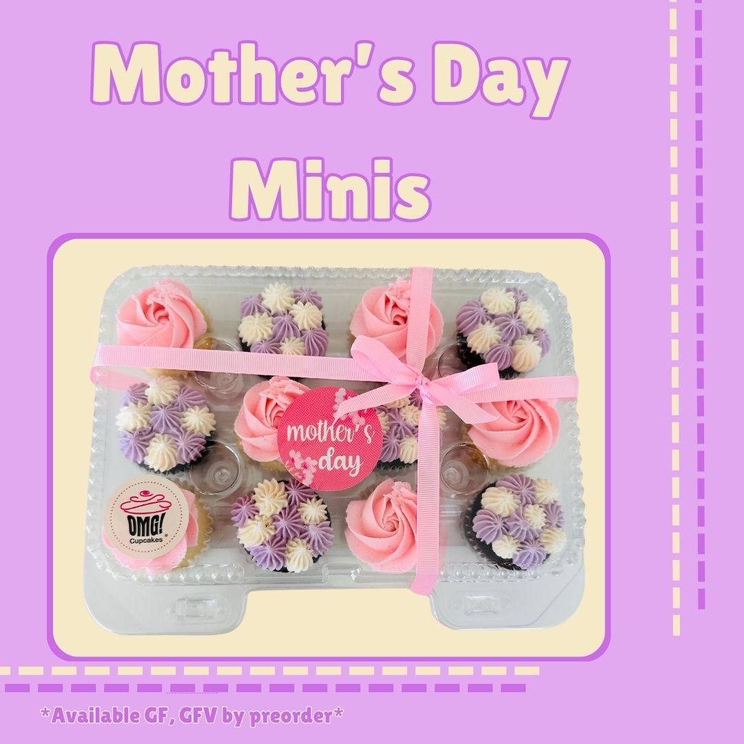 Mother's Day 12 Pack Mini Cupcakes *Available GF, GF+Vegan