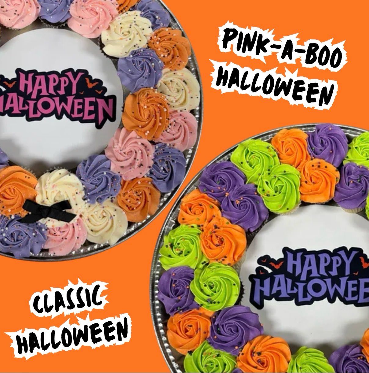 Halloween Mini Cupcake Wreath