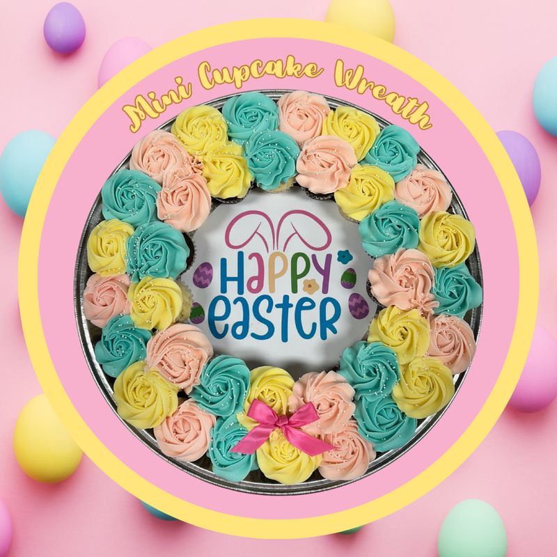 Easter Mini Cupcake Wreath *Also Available GF