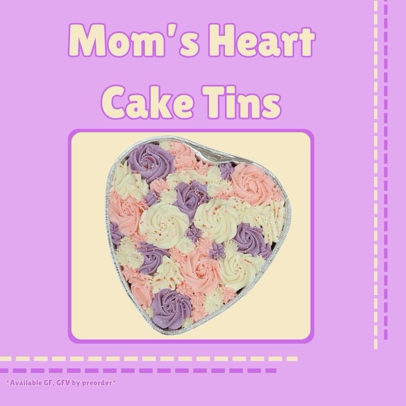 Mother's Day Heart Cake *Available GF, GF/DF, Vegan