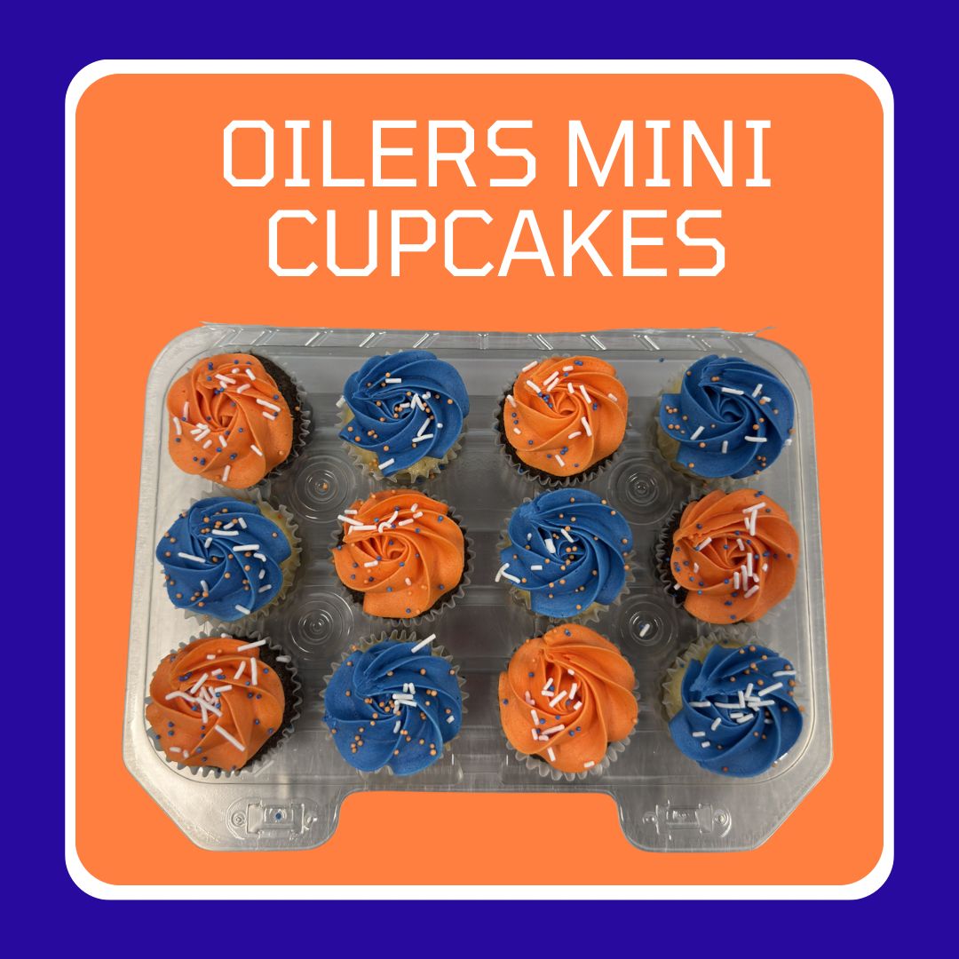 Oilers Mini Cupcakes
